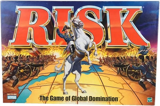 Parker Brothers Risk 1998 Board Game with Army Shaped Pieces (french and arabic)