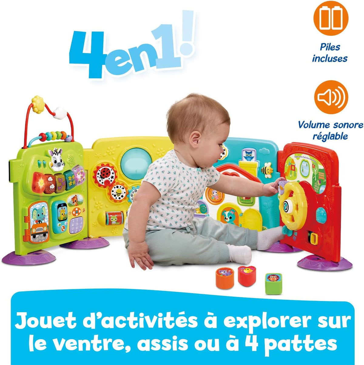 VTech Super Centre d’Activités Modulable – 3-in-1 Baby Activity Centre