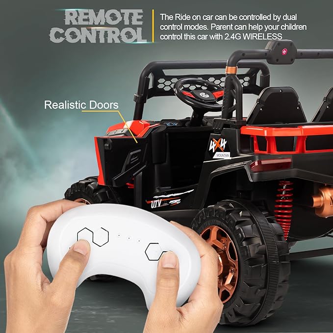 UTV Electric Ride-On SUV Car for Kids with Battery Power 12V 2 seats