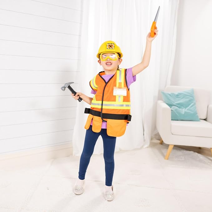 Melissa & Doug Construction Worker Role Play Costume Set