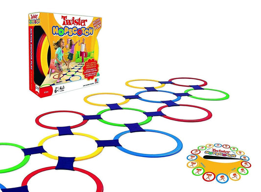 Twister Hopscotch Active Indoor Play with Rings Game