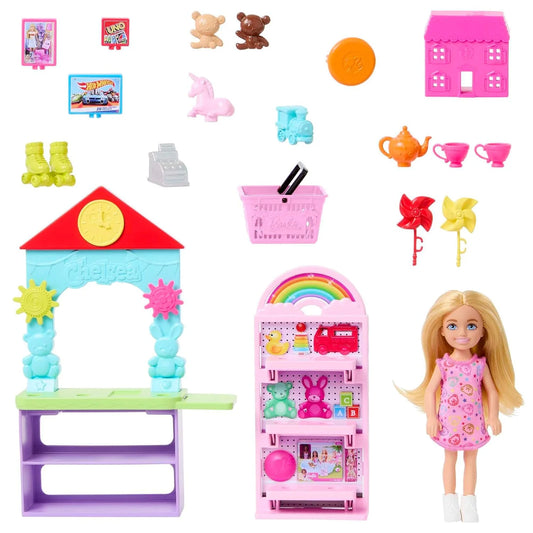 Barbie Chelsea Toy Store Playset HNY59 – Doll & 15+ Accessories