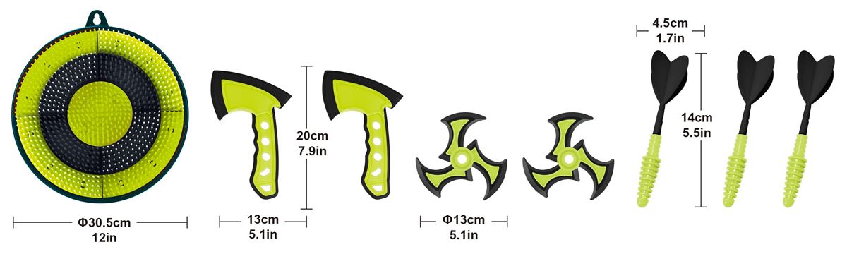 Multiwurfspiel | 3-in-1 Multi Throw Target Game