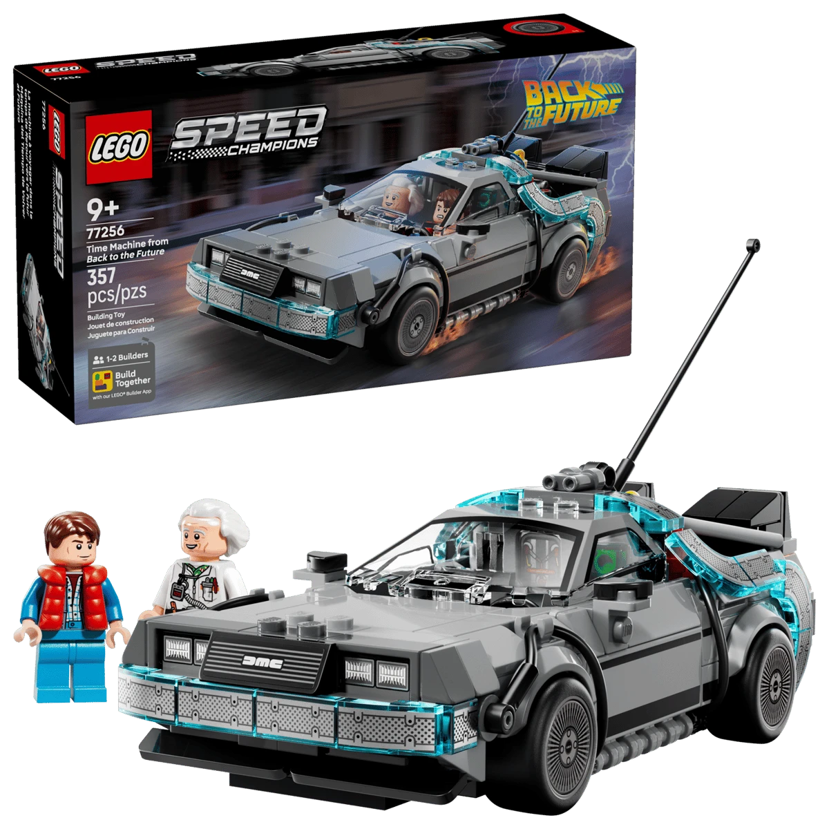 LEGO Speed Champions Back to the Future Time Machine 77256 | 357 Pieces