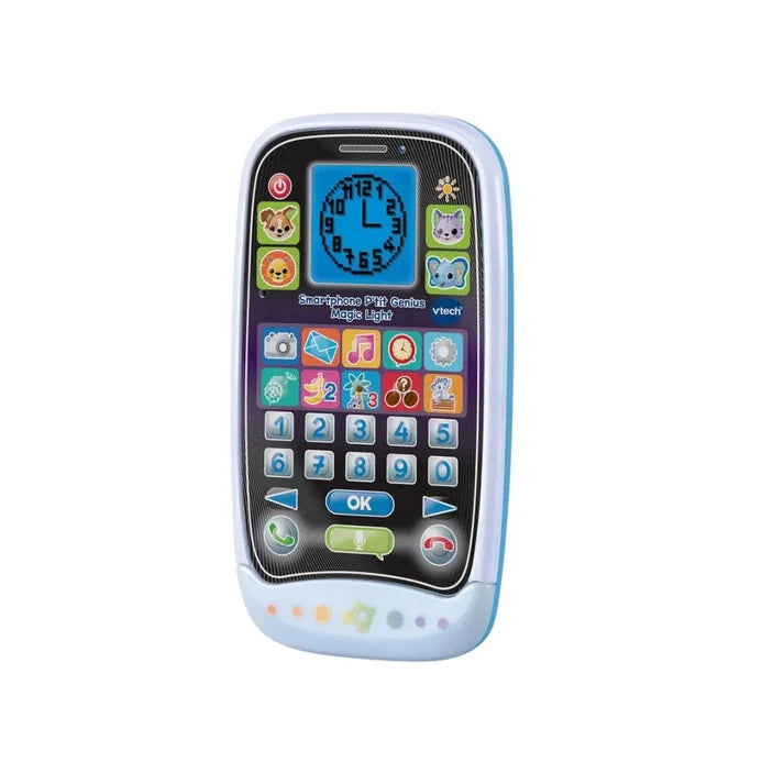 VTech P’tit Genius Magic Light Smartphone 80-529205 – Interactive Learning Phone