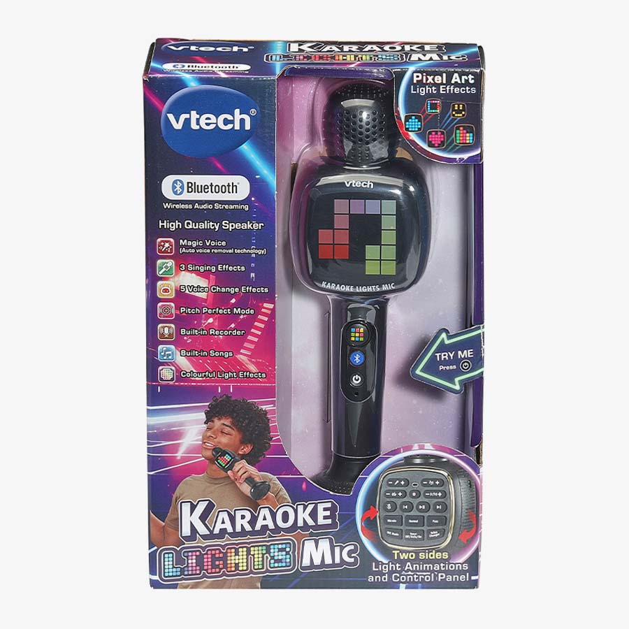 VTech KidiStar Karaoke Lights Mic – Bluetooth Karaoke Microphone