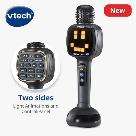 VTech KidiStar Karaoke Lights Mic – Bluetooth Karaoke Microphone