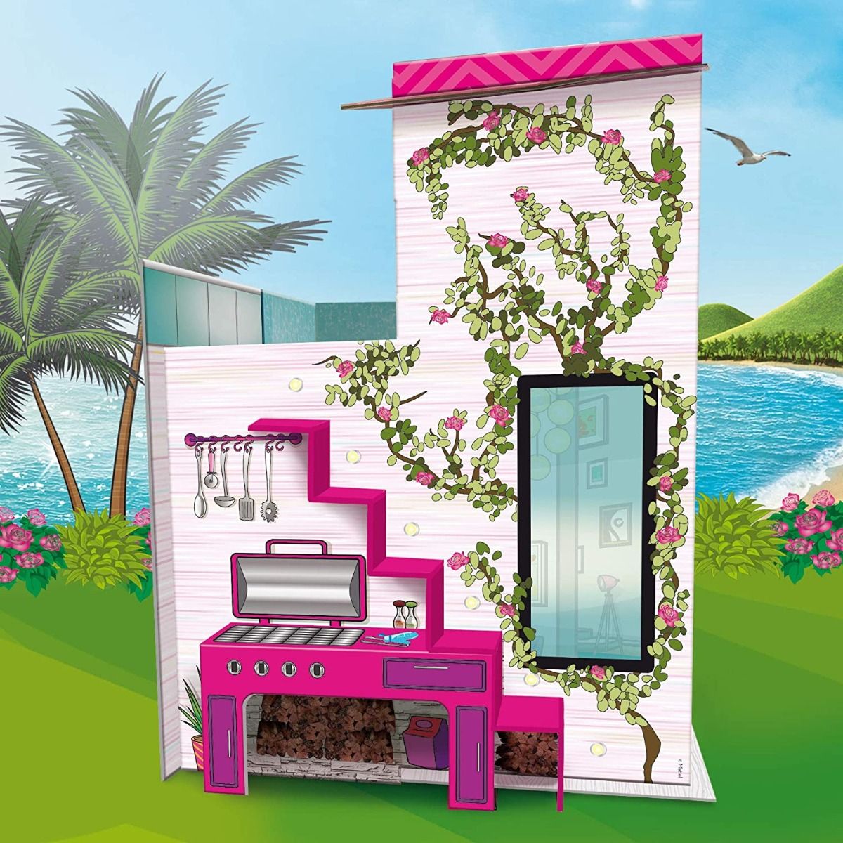 Lisciani Barbie Summer Villa With Doll