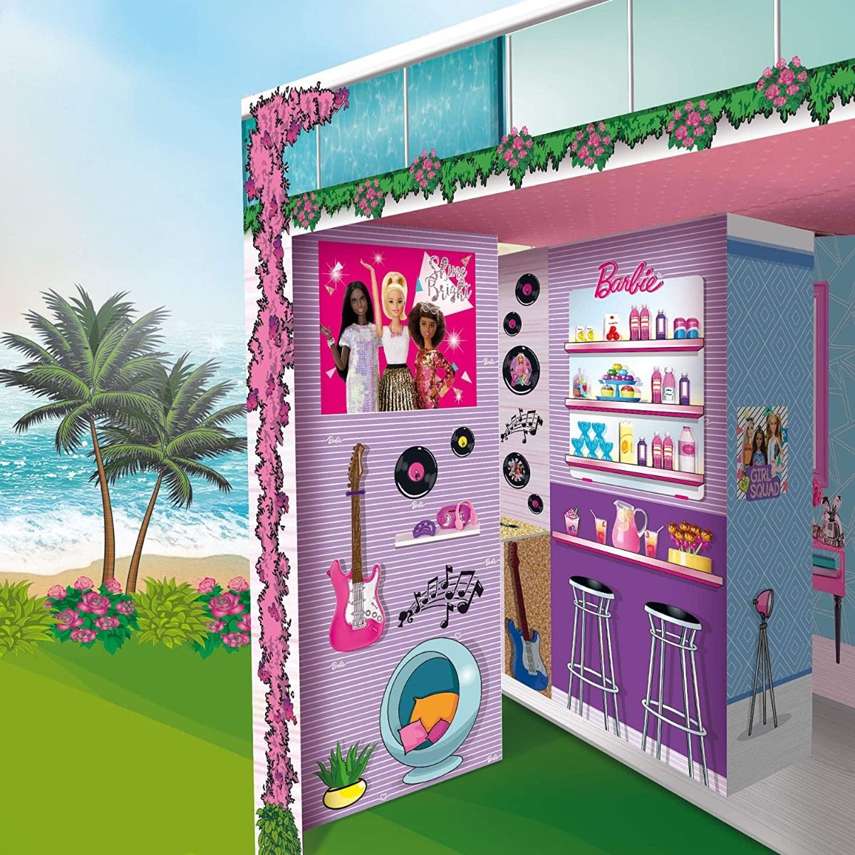 Lisciani Barbie Summer Villa With Doll