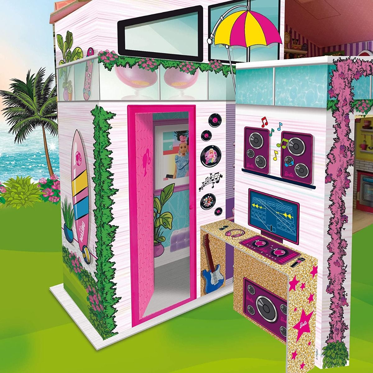 Lisciani Barbie Summer Villa With Doll