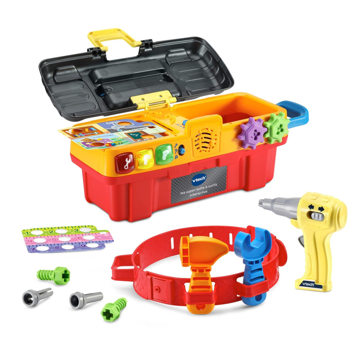 VTech Drill & Learn Toolbox Pro 80-550905 – Interactive Tool Set