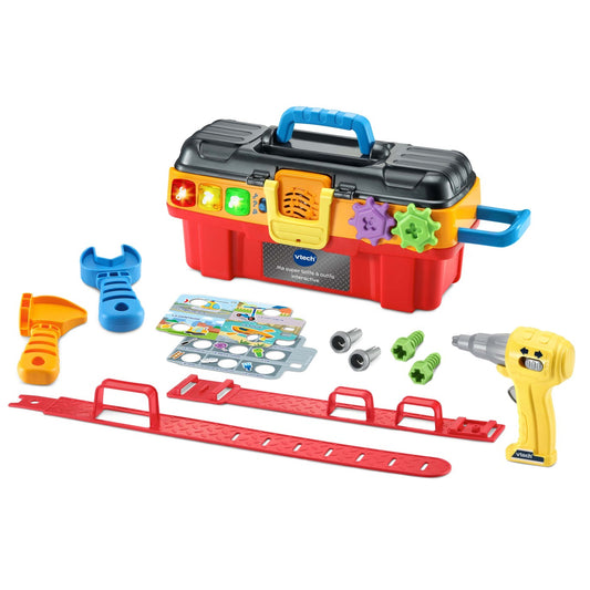 VTech Drill & Learn Toolbox Pro 80-550905 – Interactive Tool Set