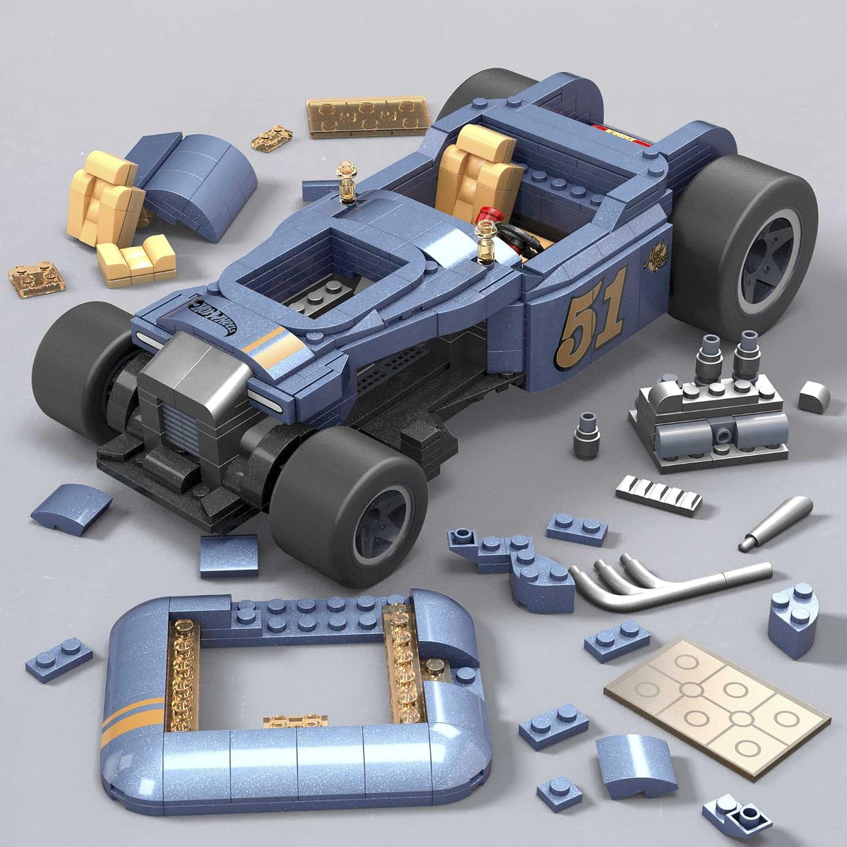 MEGA Hot Wheels Mod Rod Building Set HHM00 – 641 Pieces