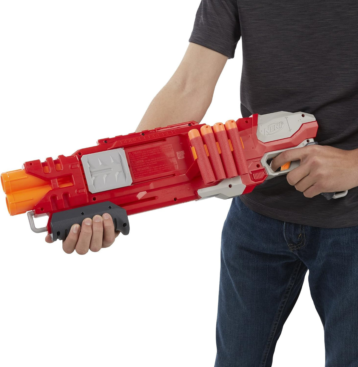 NERF N-Strike Mega DoubleBreach Blaster B9597 – 6 Mega Darts