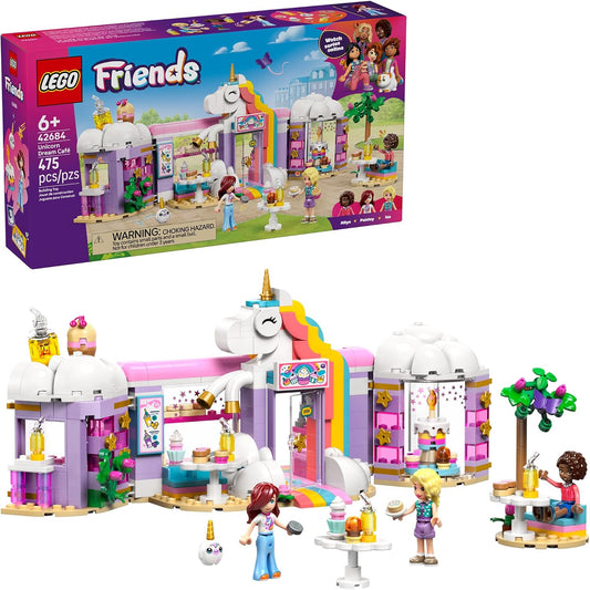 LEGO Friends Unicorn Dream Café 42684 – Café Building Set, 475 Pieces