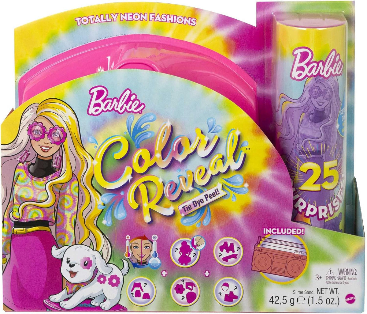 Barbie Color Reveal Totally Neon Fashions Doll & Accessories HCD26 – 25 Surprises