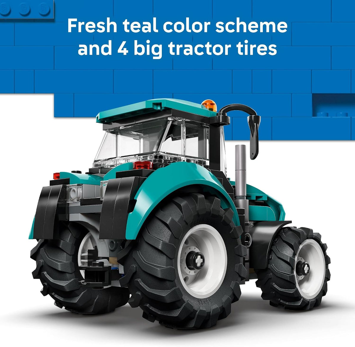 LEGO City Tractor 60498 – Farm Vehicle Building Set with Farmer Minifigure | 204 Pieces
