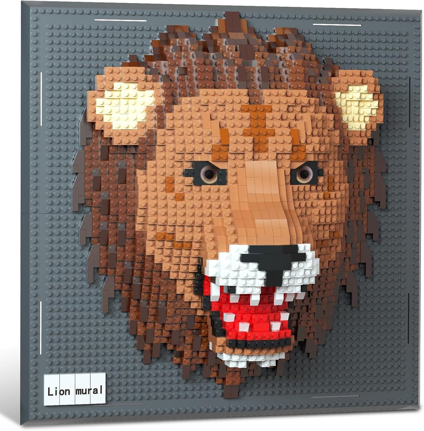 Lion Mural Lego 1849 Pieces