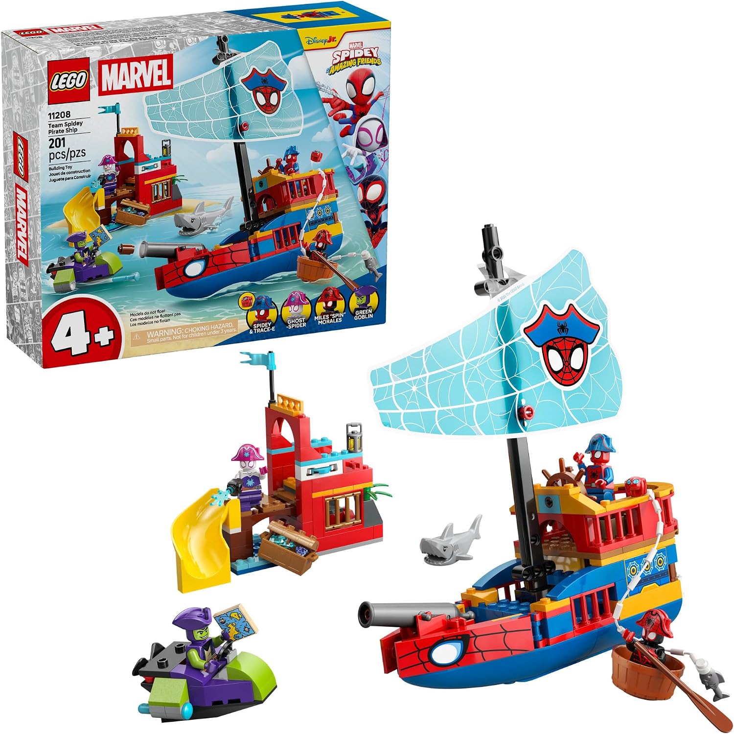 LEGO Marvel Team Spidey Pirate Ship 11208 – 201 Pieces