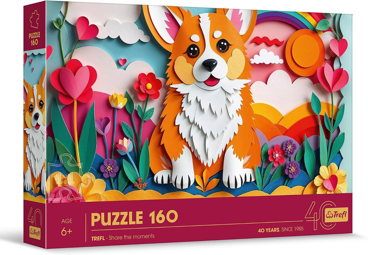 Trefl 3D Paper Art Little Dog Puzzle 40050 – 160 Pieces