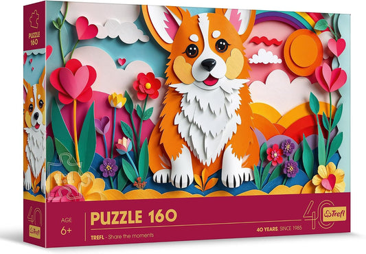 Trefl 3D Paper Art Little Dog Puzzle 40050 – 160 Pieces