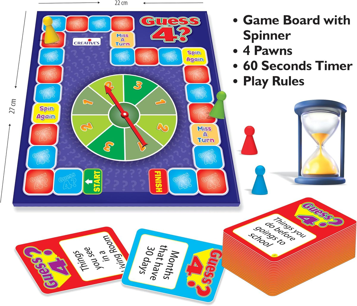 Creative’s Guess 4? Vocabulary Building Board Game 9873
