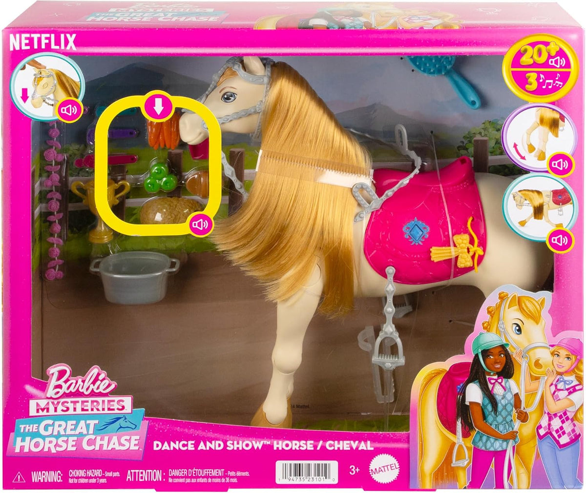 Barbie Mysteries Tornado Interactive Horse HXJ42 – Sounds, Music & Accessories