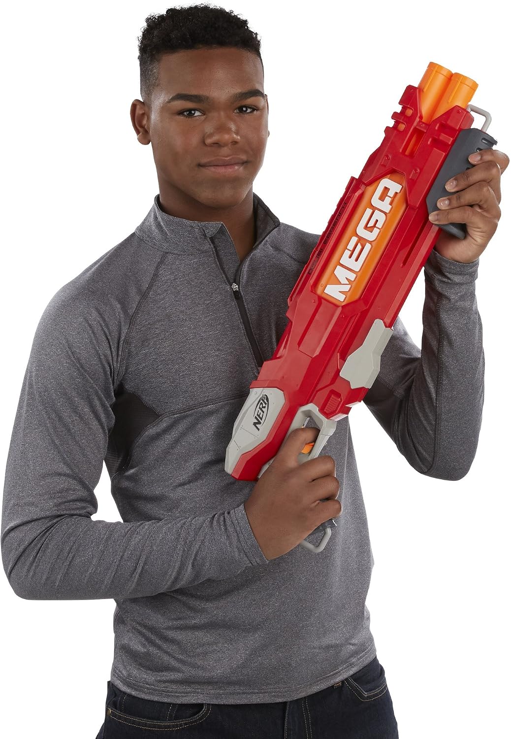 NERF N-Strike Mega DoubleBreach Blaster B9597 – 6 Mega Darts