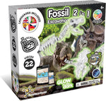 Science4you Dinosaur Fossil Excavation Kit 2 in 1 - Glow-in-the-dark Fossil Digging Kit