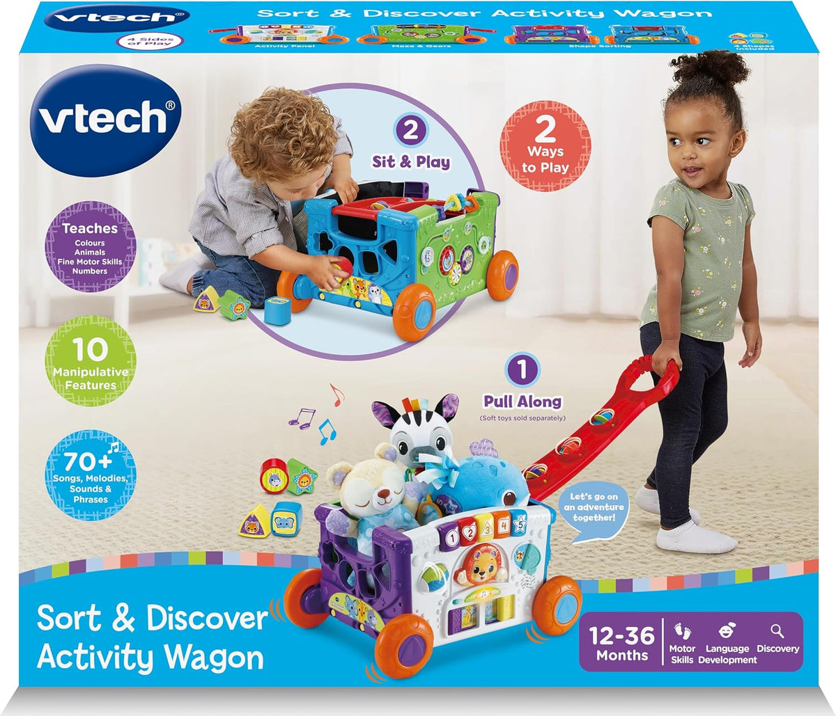 VTech Sort & Discover Activity Wagon – Interactive Learning Wagon