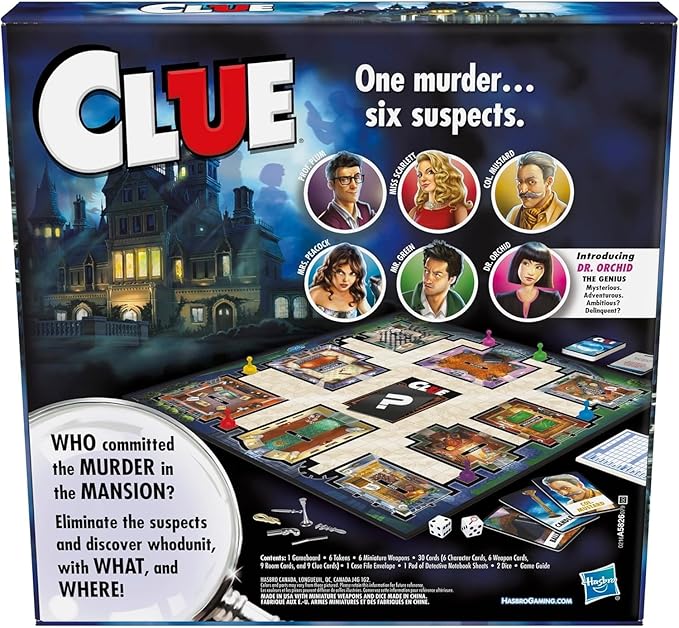 Hasbro Gaming Clue Game 2-6 players