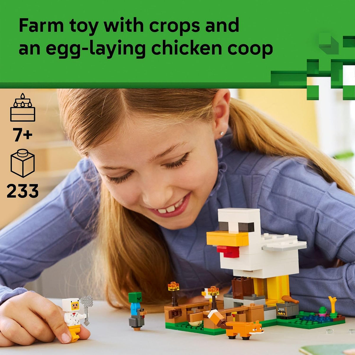 LEGO Minecraft Chicken Farm 21585 | 233 Pieces