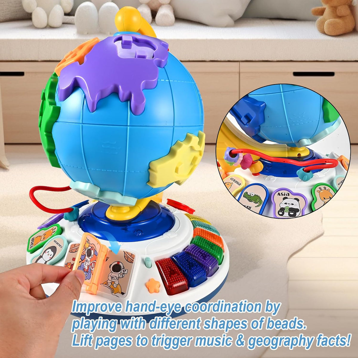 5-in-1 Interactive Light-Up Globe