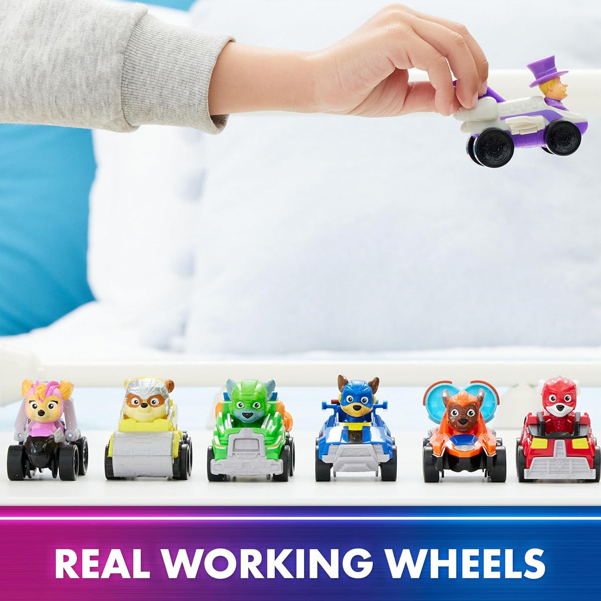 Spin Master PAW Patrol The Mighty Movie Pup Squad Racers 7-Piece Set