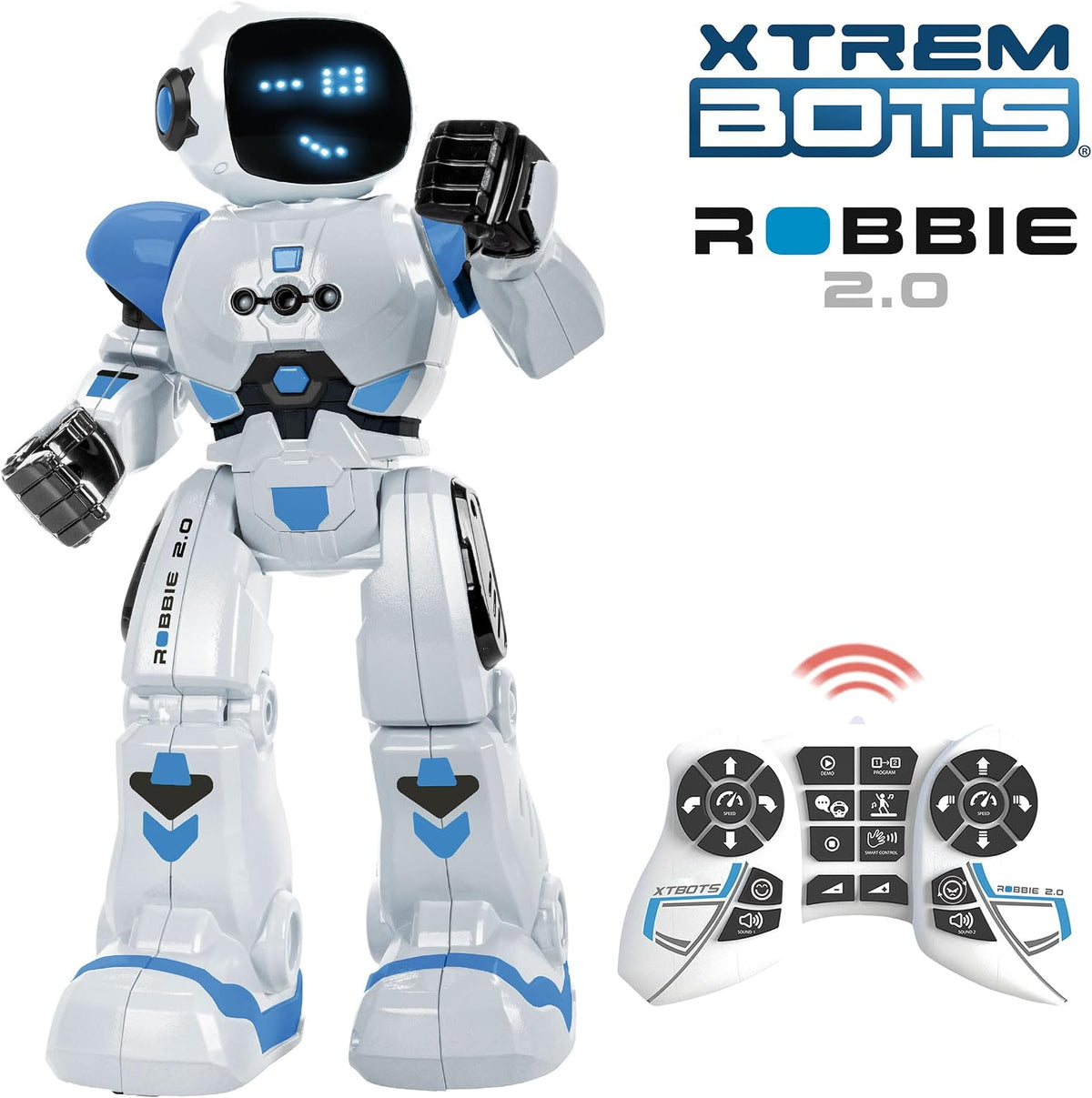 Xtrem Bots Robbie 2.0 Robot – RC Programmable Robot