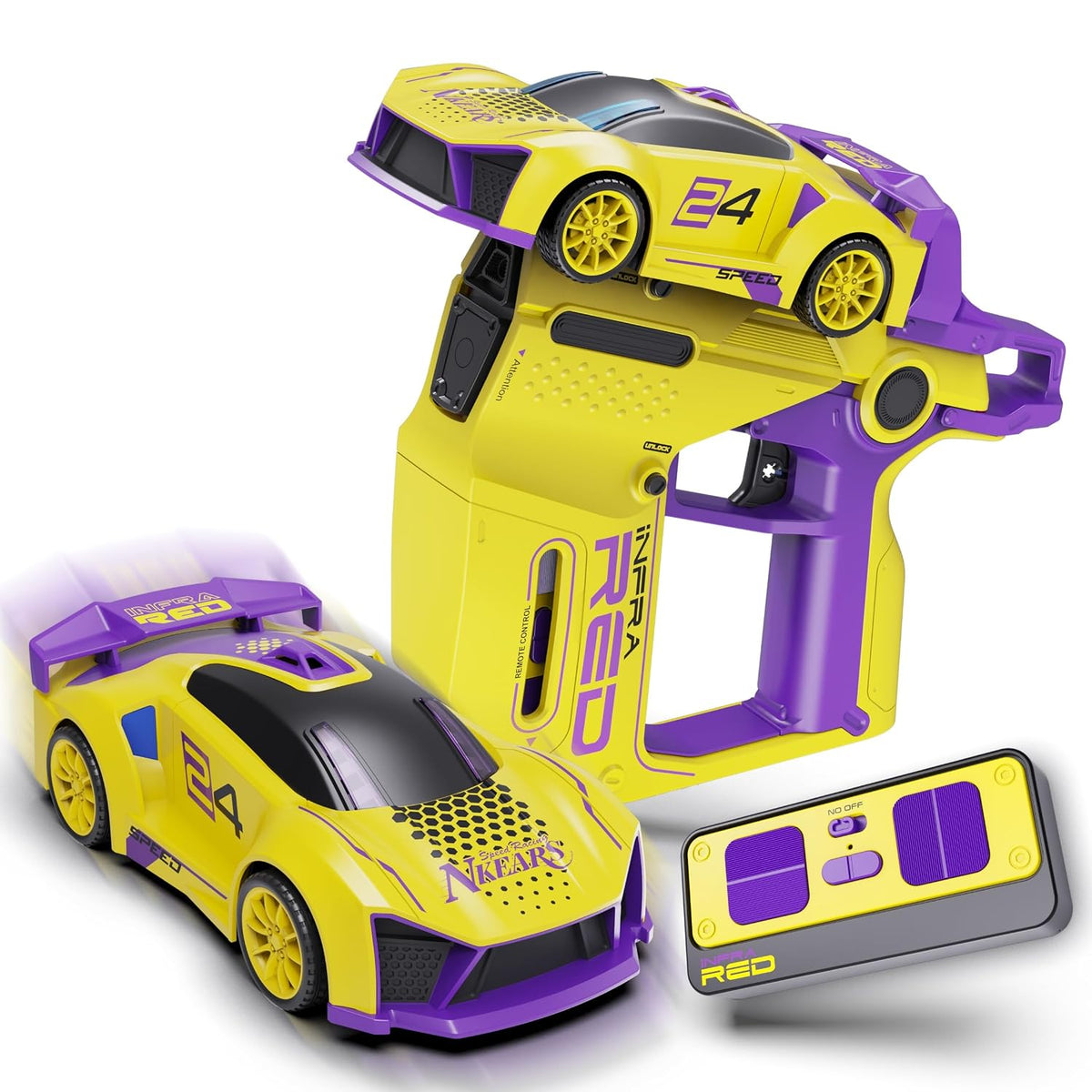 3-in-1 RC Stunt Car with Infrared Battle Gun
