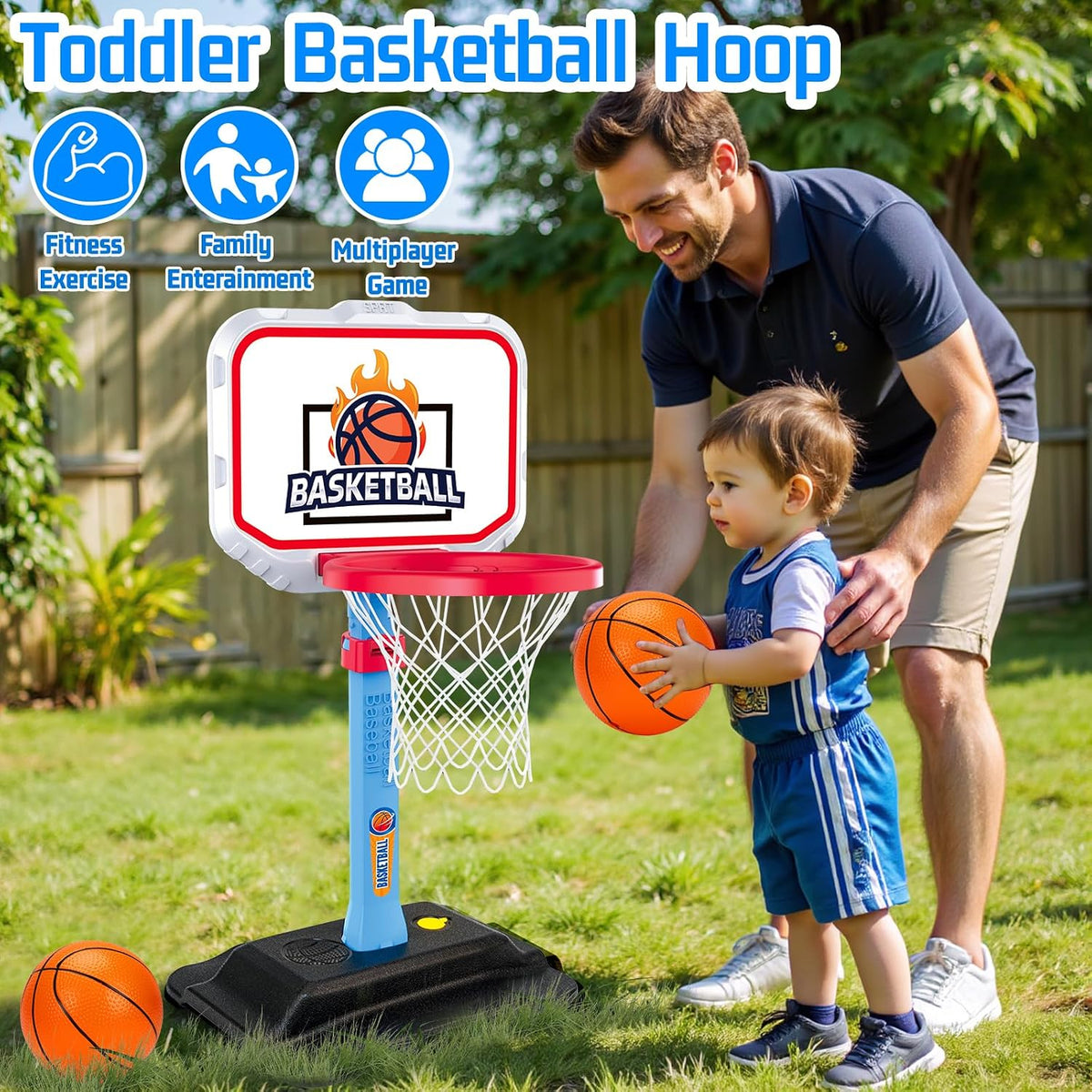 King Sport Super Sport Basketball & Baseball Set