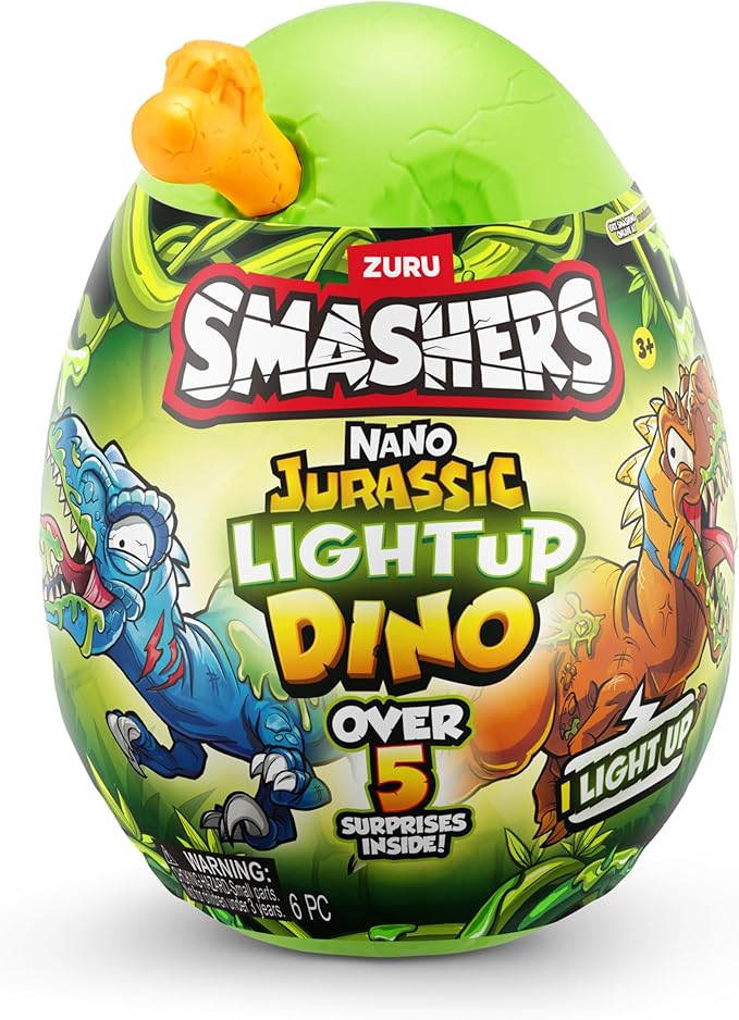 ZURU Smashers Nano Jurassic Light Up Dino Egg 74132