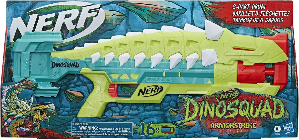 NERF DinoSquad Armorstrike Dart Blaster – 16 Elite Darts