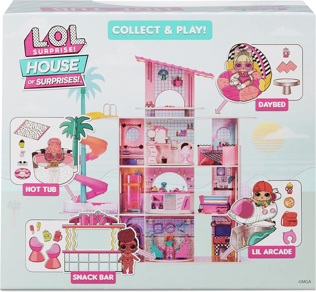 L.O.L. Surprise! O.M.G. House of Surprises Hot Tub Playset 580232 – Yacht B.B.