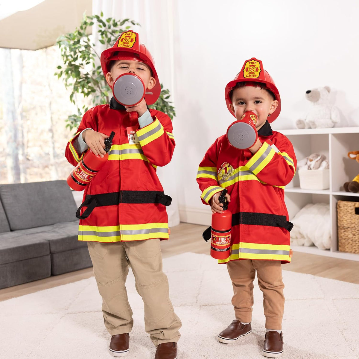 Melissa & Doug Fire Chief Role Play Costume Set