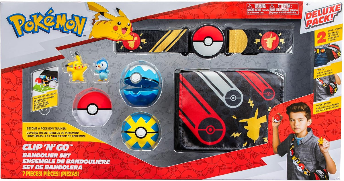 Pokémon Clip ’N’ Go Bandolier Deluxe Set – Pikachu & Piplup