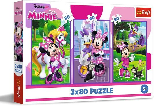 Trefl Minnie & Friends Puzzle 34889 – 3×80 Pieces