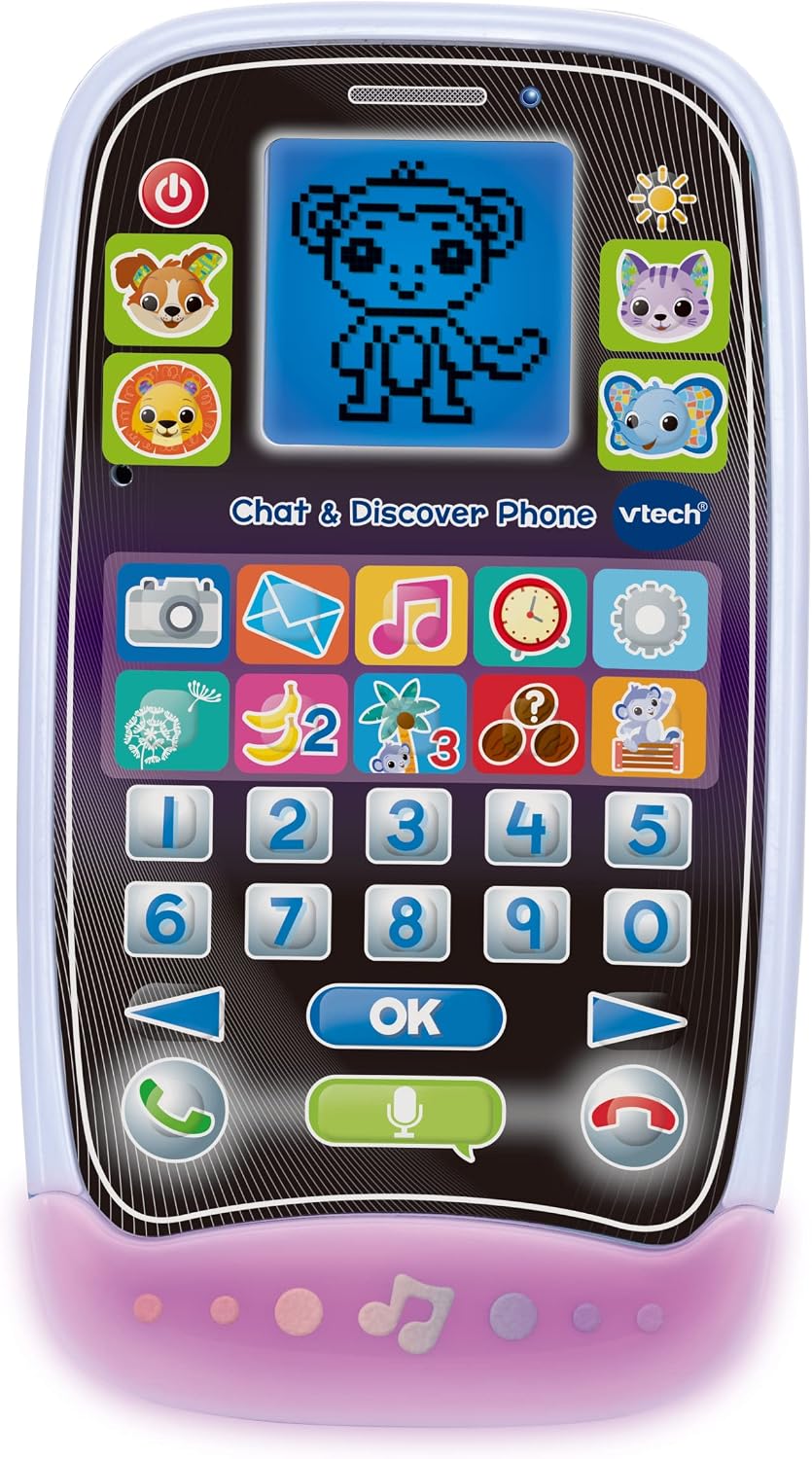 VTech Chat & Discover Phone 529203 – Interactive Learning Phone
