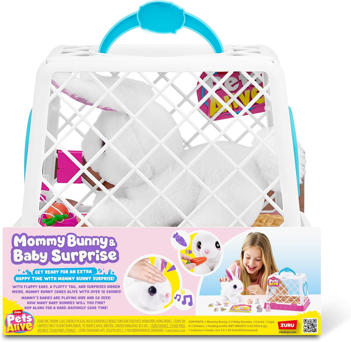ZURU Pets Alive Mama Bunny & Baby Surprise 9554