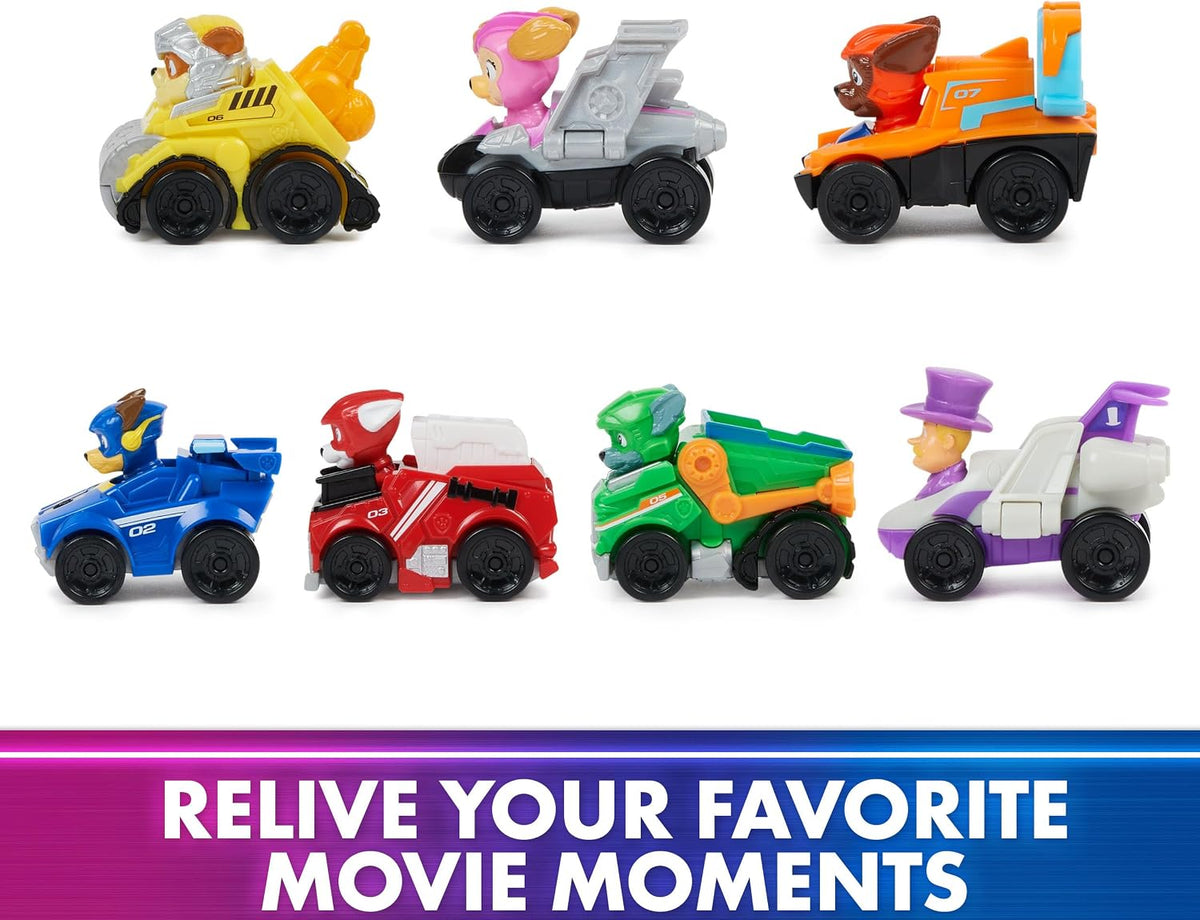 Spin Master PAW Patrol The Mighty Movie Pup Squad Racers 7-Piece Set