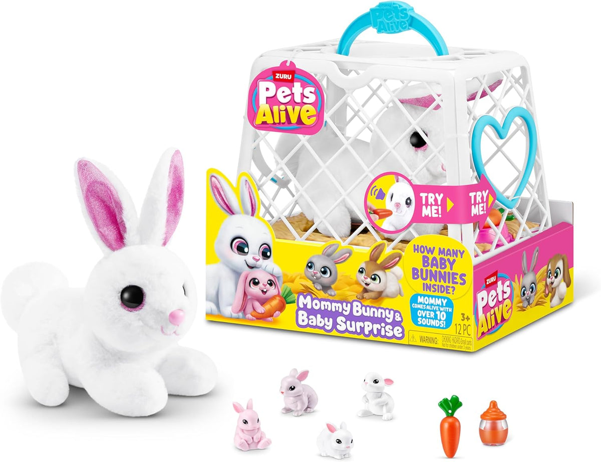 ZURU Pets Alive Mama Bunny & Baby Surprise 9554