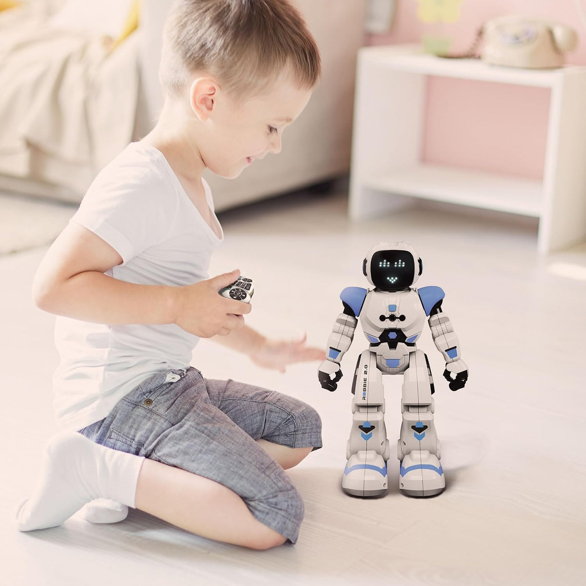 Xtrem Bots Robbie 2.0 Robot – RC Programmable Robot