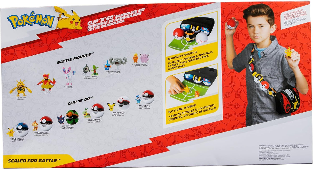 Pokémon Clip ’N’ Go Bandolier Deluxe Set – Pikachu & Piplup