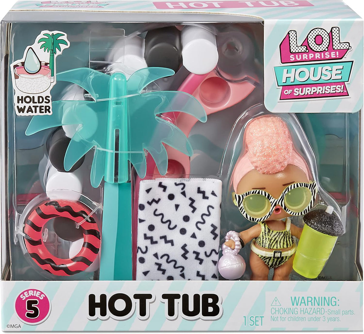 L.O.L. Surprise! O.M.G. House of Surprises Hot Tub Playset 580232 – Yacht B.B.